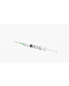 Luer-lok Syringe and Needle, 3mL, 21g x 1"