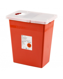 Monoject Large Volume Containers with Hinged Lid, 8 Gallon