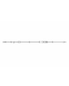 Sapphire IV Admin Set with Non-Vented Spike, 116"