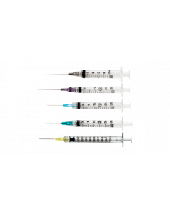Luer-lok Syringe with Needle, 3mL, 25g x 1"