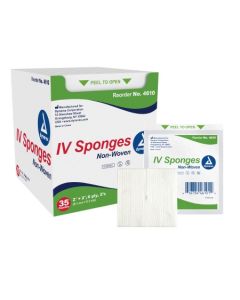 Non-Woven IV Sponge, 2" x 2", 6 Ply