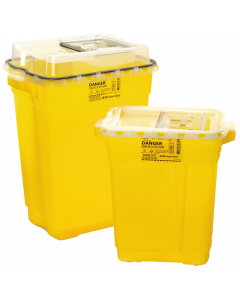 Chemotherapy Sharps Collector, 17 Gallon, Yellow