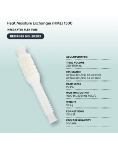 Heat Moisture Exchanger with Integrated Flex Tube 1500