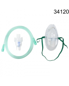 Nebulizer with Elongated Mask, 7' Tubing, Adult