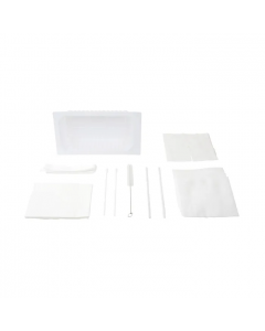 Tracheostomy Care Kit, One Compartment Tray with No Gloves