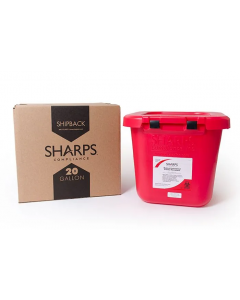 Sharps Compliance Shipback Container, 20 Gallon
