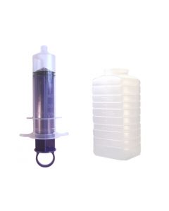 60 mL Thumb Ring Irrigation ENFit Syringe with 500mL Container