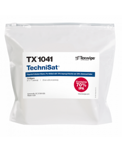 TechniSat Pre-Wetted Cleanroom Wipers, 9" x 11"