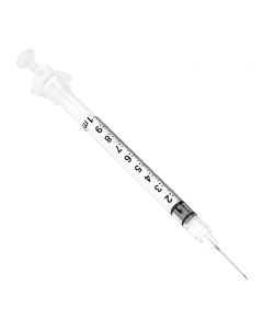 Syringe with Fixed Needle, 1mL, 25g x .625"