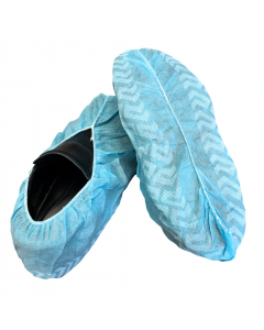Blue Shoe Covers, Non-Skid, L