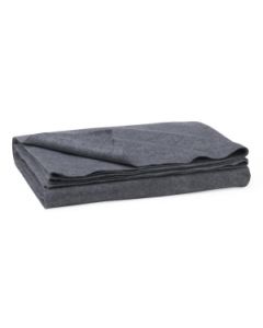 Disposable Emergency Polyester Blend Blankets, Gray, 40" x 80"
