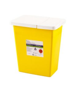 ChemoSafety Container, 8 Gallon, Hinged Lid