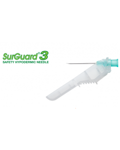 SurGuard3 Safety Hypodermic Needle, 20g x 1"