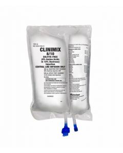 CLINIMIX 8/10 sulfite-free (8% Amino Acids in 10% Dextrose) Injection, 1000 mL in CLARITY Dual Chamber Container.