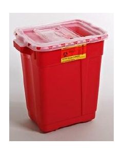Sharps Collector, Slide Top, 19 Gal, Red
