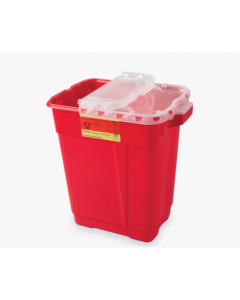 Sharps Collector, Slide Top, 17 Gal, Red
