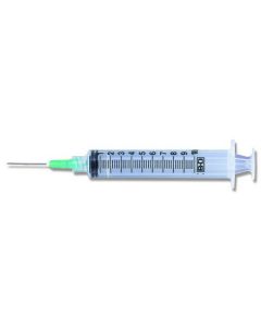 Syringe with Hypodermic Needle, 10 mL, 20g x 1"