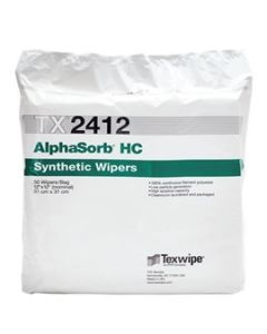 AlphaSorb HC Cleanroom 2-Ply Wipers, 12" x 12"
