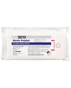 PolySat Pre-Wetted Wipers, Sterile, 9" x 11"