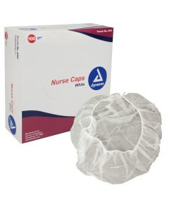 Nurse Cap O.R., 21 White - 5/100/Cs