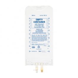 1000 mL Empty Container with Attached Y-Transfer Set