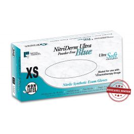 NitriDerm Ultra Blue Nitrile Glove, XS