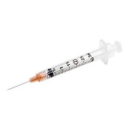 Integra Syringe with Detachable Needle, 3mL, 25g x 1
