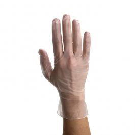Safe-Touch Vinyl Exam Gloves, Powder-Free, S