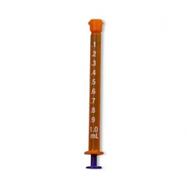 Low Dose Tip ENFit Syringe, Amber Bulk, 1mL