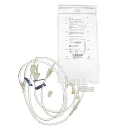 EVA Gravity Mixing Container, 3-lead Vented Transfer Set, 1000 mL