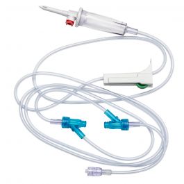Primary Gravity IV Set with 2 SafeDAY™ Injection Sites and 1 SafeLine® Injection Site, 10 Drops/mL