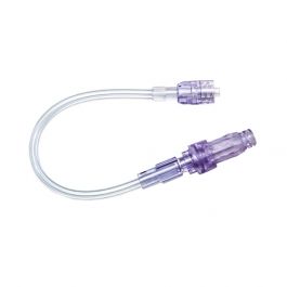CARESITE® Positive Displacement Needleless Connector with Bonded High Pressure Standard Bore Extension Set, 8