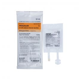 Midazolam in 0.8% Sodium Chloride Injection 50 mg/50 mL (1 mg/mL)