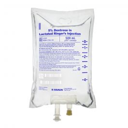 5% Dextrose in Lactated Ringer's Injection, 500 mL