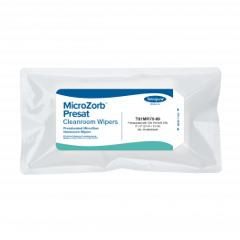 MicroZorb™ Presat Microfiber Nonwoven Cleanroom Wipers, 70% IPA, 9″x 9″