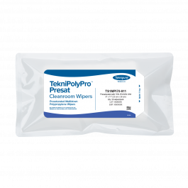TekniPolyPro™ Presat Polypropylene Cleanroom Wiper, 70% IPA, 9″x11″