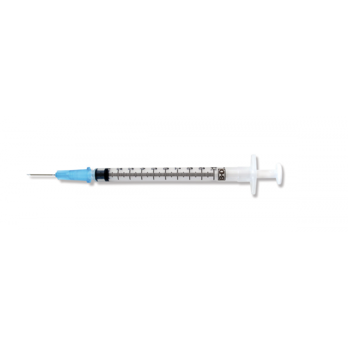 1 mL Insulin Syringe, U-100 Luer Slip Tip with Detachable Needle