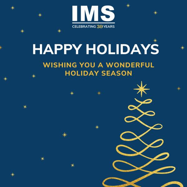 IMS Holiday Office & Distribution Center Closure