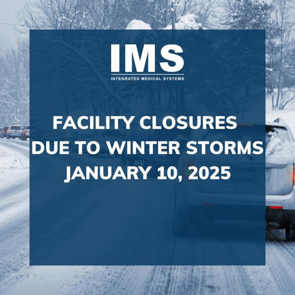 IMS Closures Due to Winter Storms