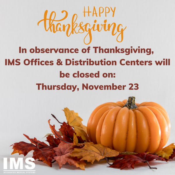 Thanksgiving Office & Distribution Center Closures