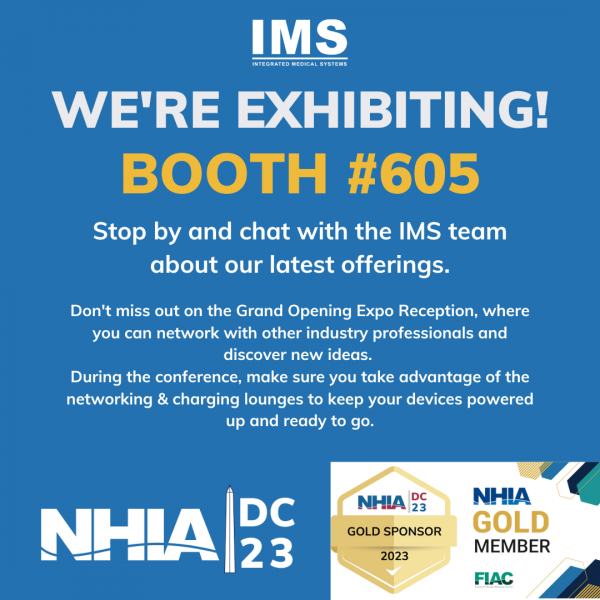Visit the IMS Team at the 2023 NHIA Annual Conference